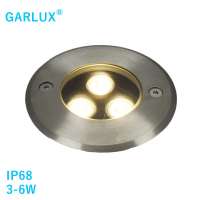 3-6w led recessed underwater light stainless steel lamp body